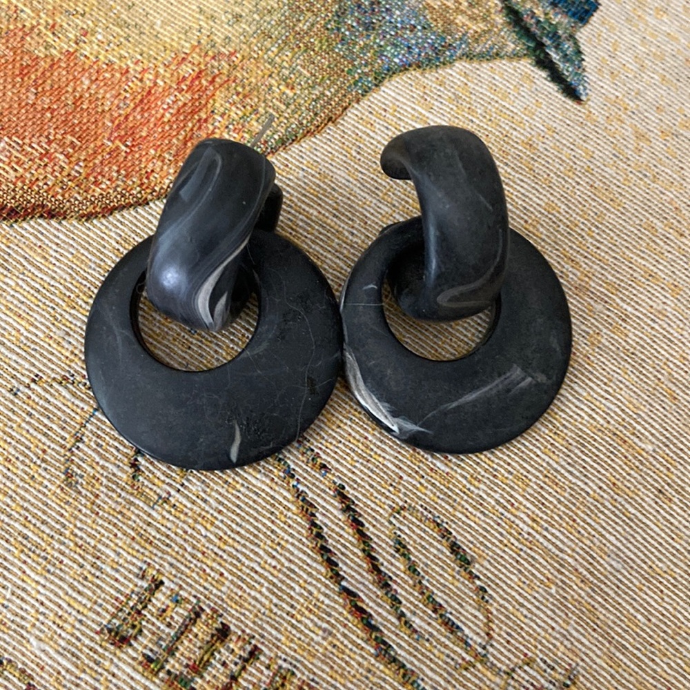 Detachable hooped earrings - Picture 2 of 5